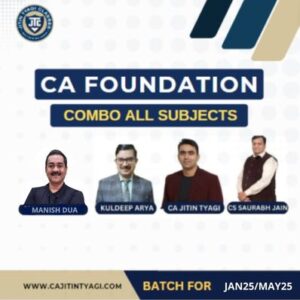 CA Foundation Face to Face/Live Batch For Sep25 / Jan26