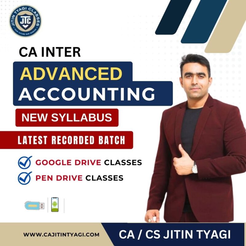 CA INTER ADVANCED ACCOUNTING May Nov 24 Batch Completed in Jan 24