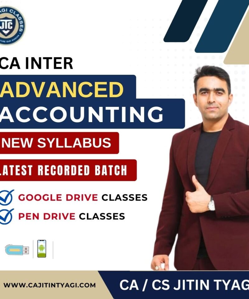 CA INTER ADVANCED ACCOUNTING May Nov 24 Batch Completed in Jan 24
