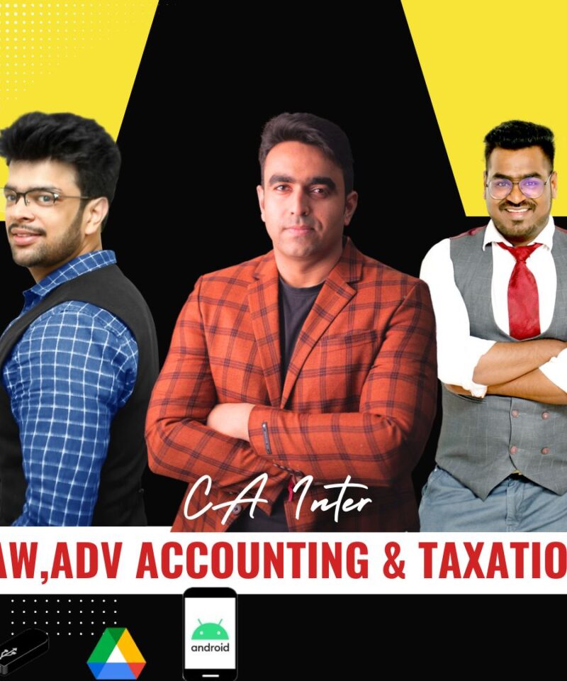 CA Inter Group 1 Combo - Law + Adv Accounting + Taxation (New Syllabus)
