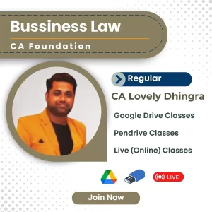 CA Foundation Law Classes by CA Lovely Dhingra