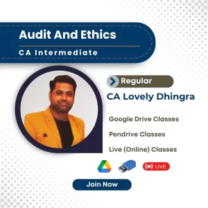 CA Inter Audit Regular for Sept 2025 & Jan 2026 Exams by CA Lovely Dhingra
