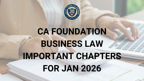 CA Foundation Business Law Important Chapters for Jan 2026