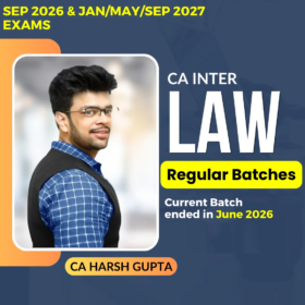 CA Inter Corporate Law Previous Batch (Batch Ended in June 2026) by CA Harsh Gupta