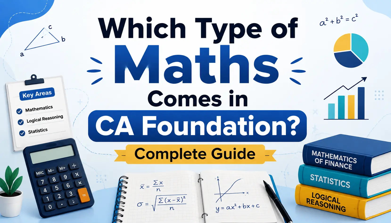 Which Type of Maths Comes in CA Foundation including Mathematics, Logical Reasoning and Statistics